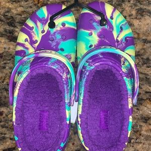 Kids Fuzzy Lined Crocs